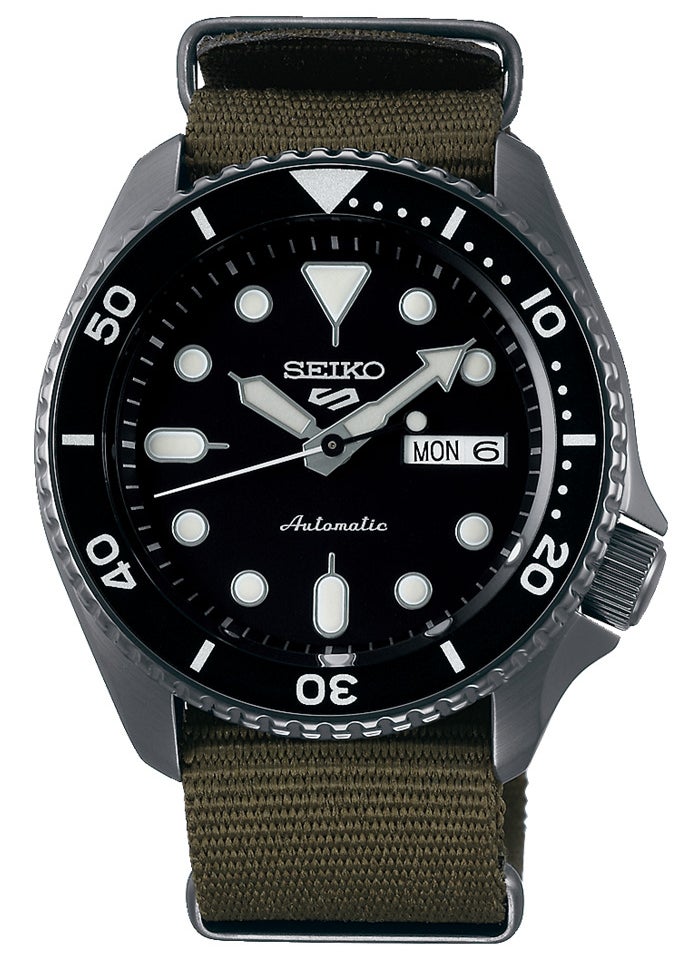 Seiko Men's New5 Sports Sport Black Tone Automatic Watch - SRPD65K4  - Image 1