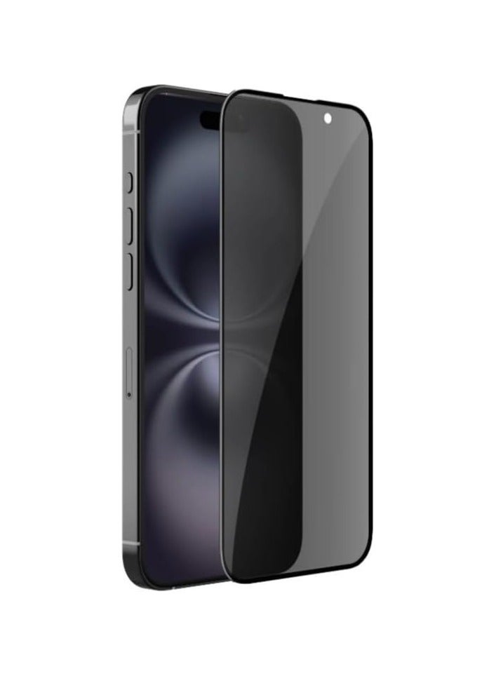Nillkin Nillkin Guardian Full Coverage Anti Scratch Privacy Tempered Glass Screen Protector Fits Apple iPhone 16 0.25mm - Black - Image 1