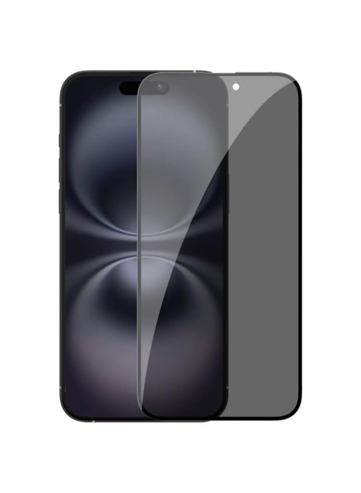 Nillkin Nillkin Guardian Full Coverage Anti Scratch Privacy Tempered Glass Screen Protector Fits Apple iPhone 16 0.25mm - Black - Image 2