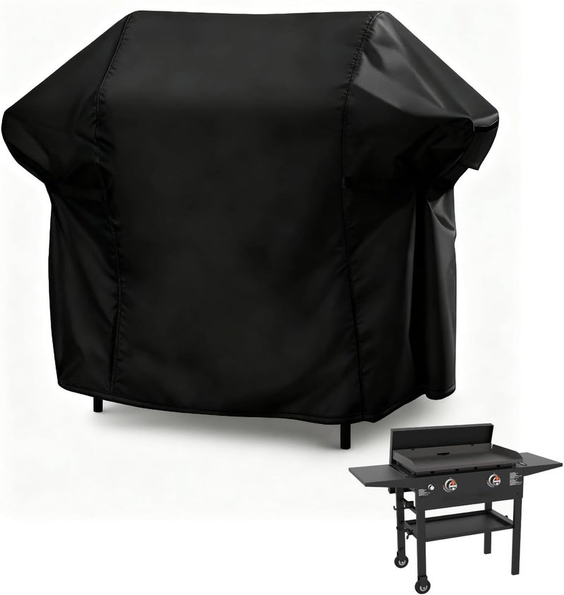Guisong Heavy Duty Flat Top Grill Cover for Blackstone 28" Omnivore Griddle,54 inch Cover for 1883 Original Griddle with Hood, 2 Burner Grill Cover for Black Stone,54"x 26"x35" - Image 1