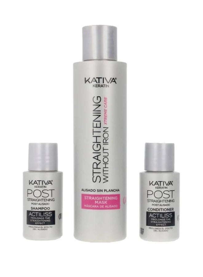 Kativa Anti-Frizz Xtreme Care Keratin Straightening Without Iron Kit - Image 2