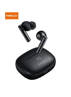 Recci Recci REP-W77 Warrior TWS ANC Wireless Earphones - Wireless Bluetooth Headphones with Charging Case - Black  - Image 2