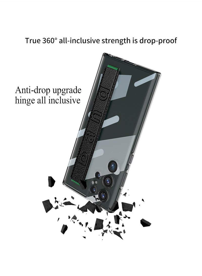 X-level Samsung Galaxy S24 Ultra Case, back cover with Strap and Camera Protection, Thin Durable Simplistic Fashionable Anti-Scratch cover (Clear)  - Image 2