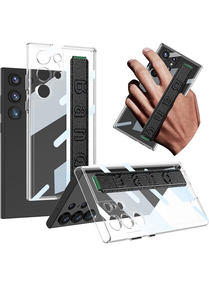 X-level Samsung Galaxy S24 Ultra Case, back cover with Strap and Camera Protection, Thin Durable Simplistic Fashionable Anti-Scratch cover (Clear)  - Image 1