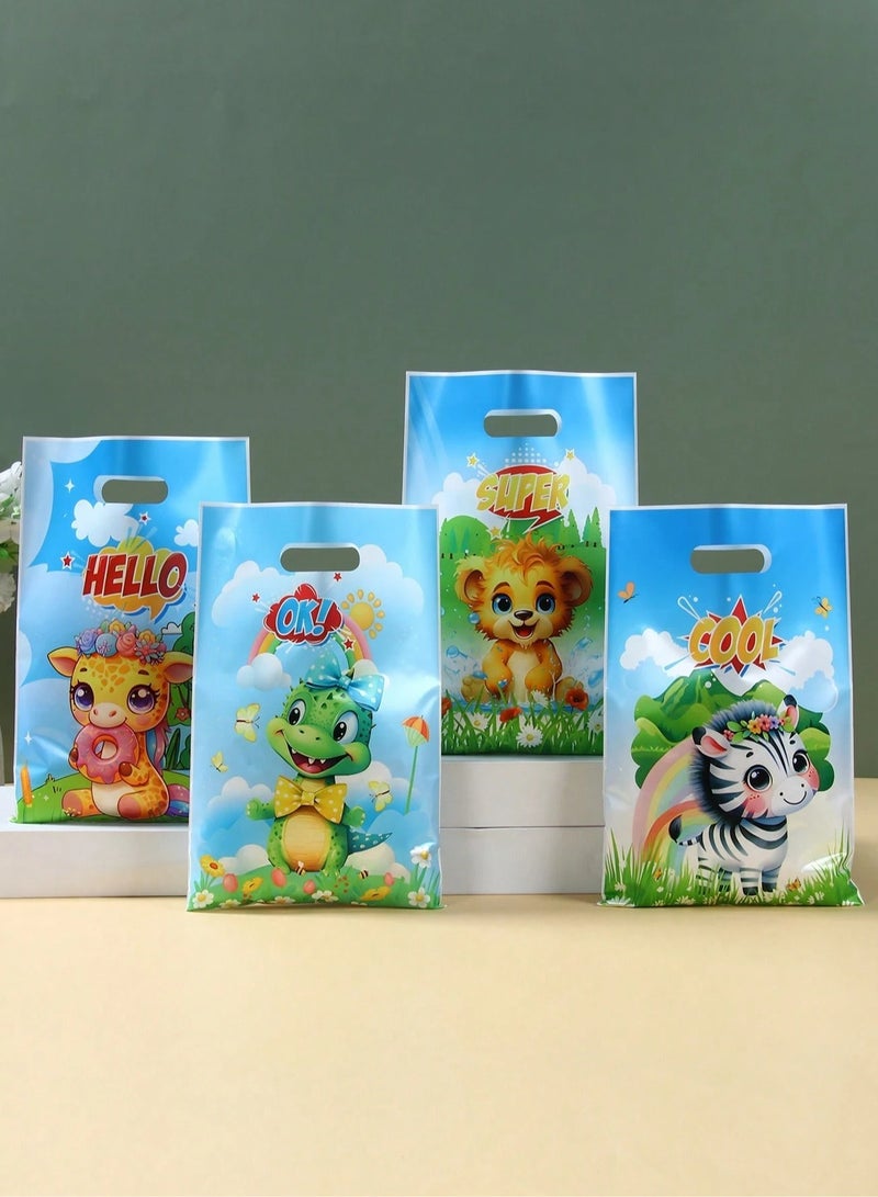 Generic Gift Favor Bags with Cute Jungle Animal Designs – Set of 20 Bags for Candy and All Types of Gifts, Perfect for Birthday Parties and Themed Celebrations  - Image 2