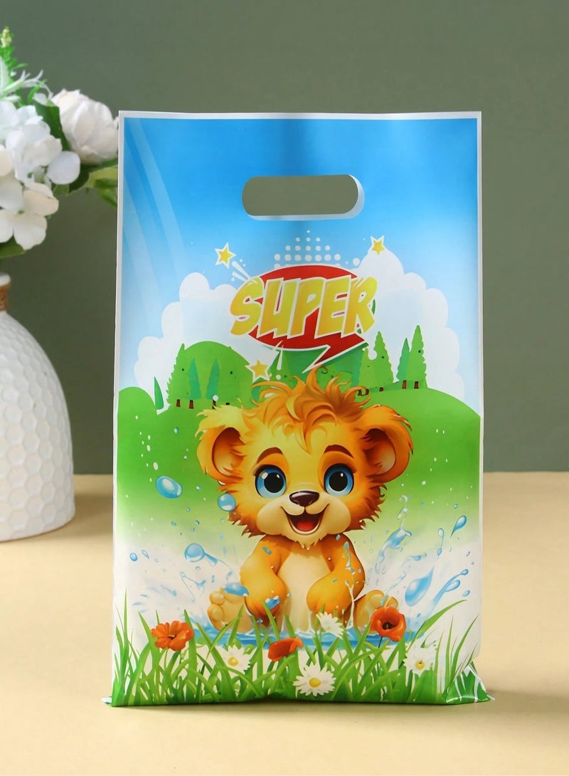 Generic Gift Favor Bags with Cute Jungle Animal Designs – Set of 20 Bags for Candy and All Types of Gifts, Perfect for Birthday Parties and Themed Celebrations  - Image 3
