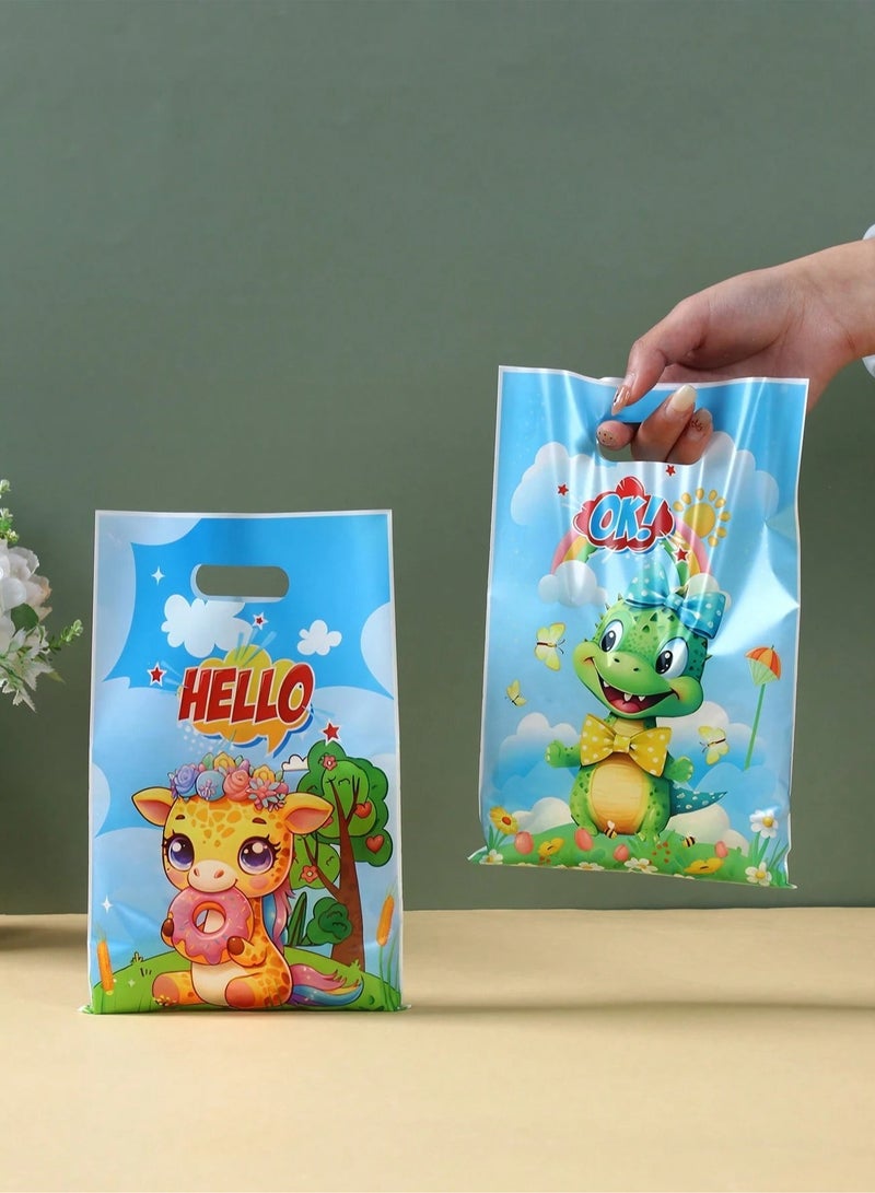 Generic Gift Favor Bags with Cute Jungle Animal Designs – Set of 20 Bags for Candy and All Types of Gifts, Perfect for Birthday Parties and Themed Celebrations  - Image 4