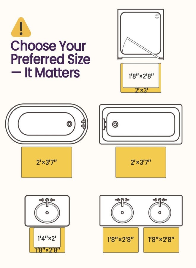 DEXI Bathroom Rug 24x16, Ultra Soft Absorbent Bath Mats for Bathroom, Shower Floor Bathmat Non Slip, Washable Bath Rugs Carpet for Tub, Sink, Navy - Image 2