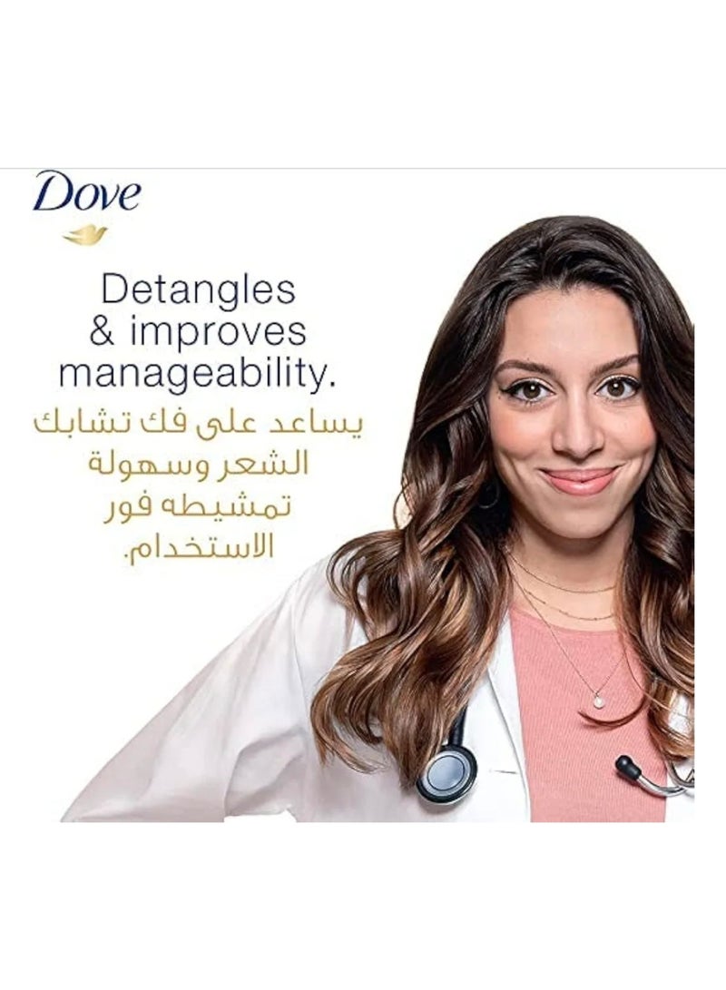 دوف شامبو من دوف للشعر المتضرر، يصلح ويغذي الشعر، مع مكونات طبيعية، عبوة واحدة سعة 1000 مليلتر - Image 3