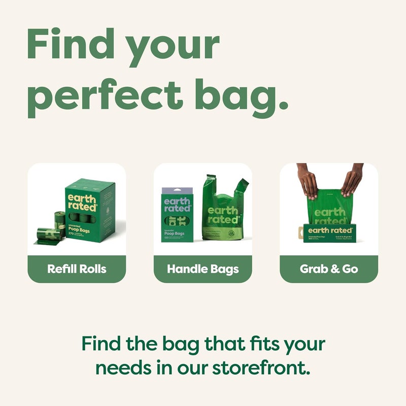 Earth Rated Showay Dog Poop Bags, 270 Extra Thick and Strong Poop Bags for Dogs, Guaranteed Leak-proof, Lavender-Scented, 18 Rolls, 15 Doggy Bags Per Roll, Each Dog Poop Bag Measures 9 x 13 Inches - Image 5