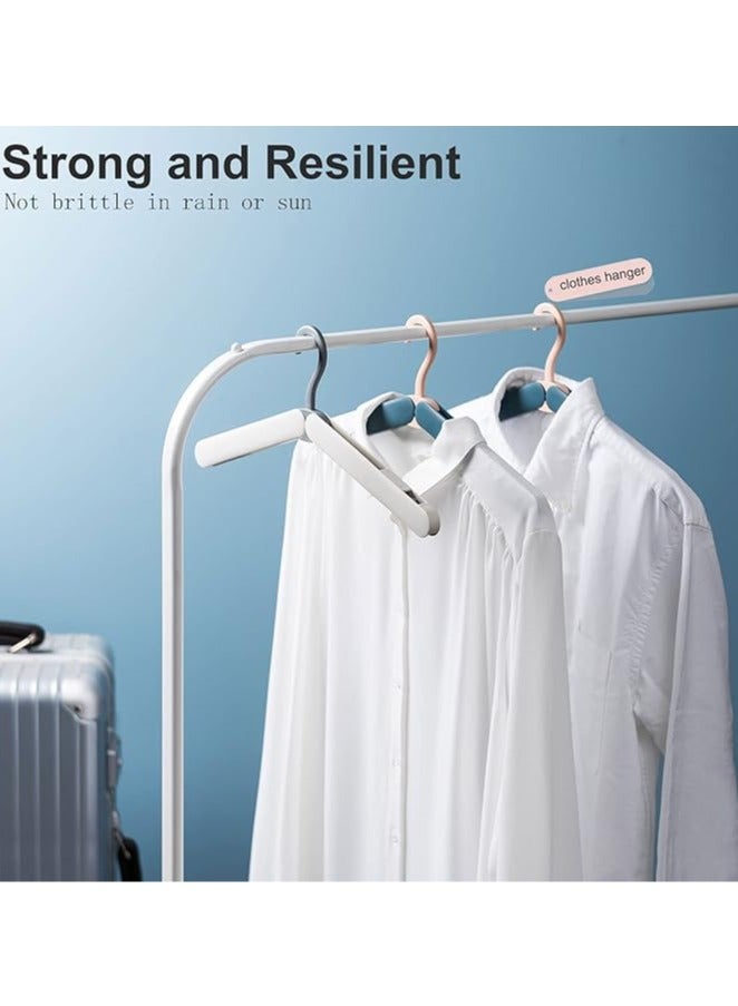 General Travel hangers, foldable lightweight and compact hangers, essential travel accessories for organizing clothes, including practical clips (5pcs)  - Image 3