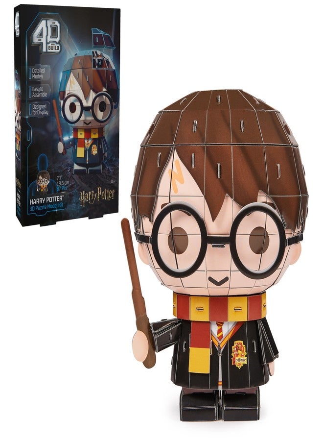 4D Build Spin Master Games , Harry Potter Character 3D Puzzle Model Kit 87 Pcs, Harry Potter Gifts Desk Decor, Building Toys, 3D Puzzles for Adults & Teens 12+ - Image 1
