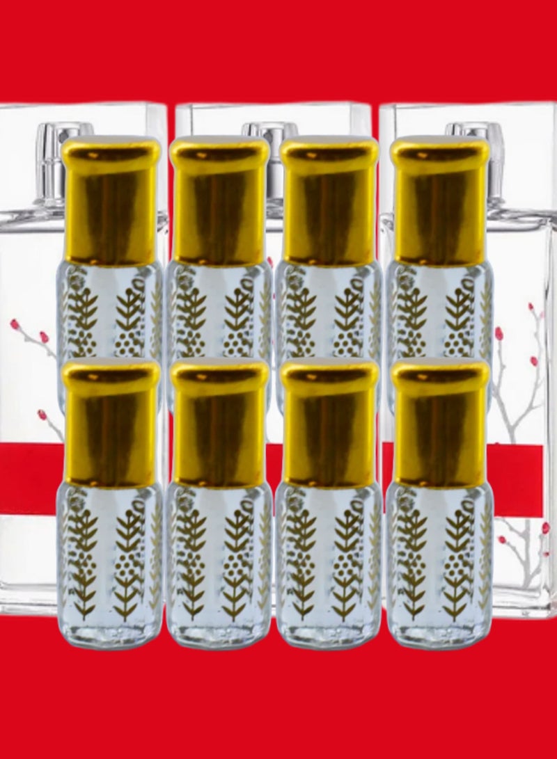 8 قطع زيت عطري ان ريد نسائي الشفاف الأصلي 3مل