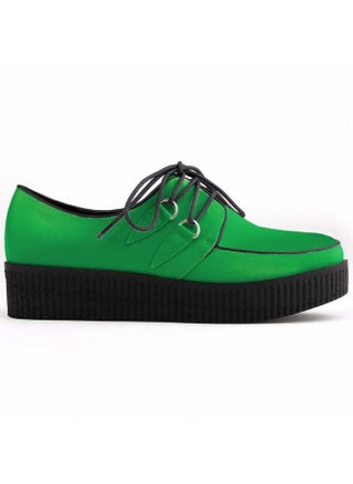 Trendy and dazzling creeper-style lace-up shoe 5 cm Dark Green - pzsku/Z5ADDDA8744AD91129305Z/45/1748956604/b5609520-f980-4cb4-9860-a4141394ee65