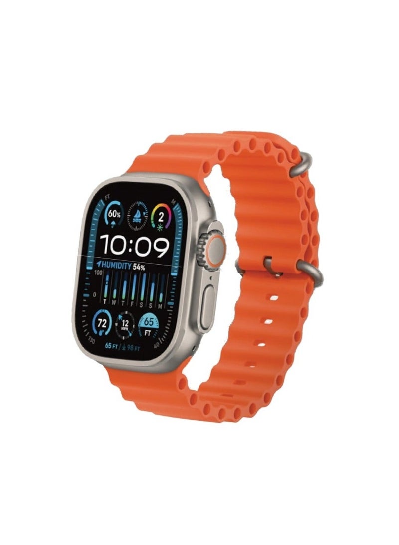 Smart Watch Ultra3 , 7 IN 1 With Health Fitness Tracker Sport Watch, 7 addition Replacement Band 49MM-Silver - Image 2