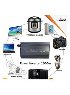 Generic Car Power Inverter, 12V DC to 220V AC Power Converter,1 AC Outlets & 1 USB Port & LED Display 12V  - Image 5
