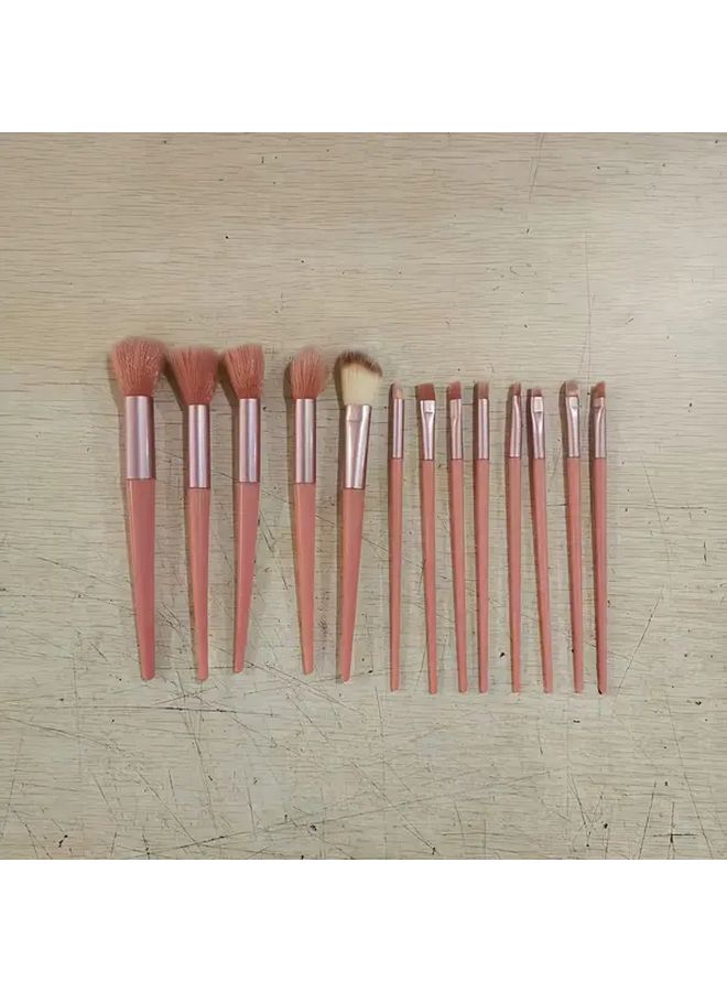 Apricot Makeup Brush Set Professional Foundation Eye Shadow Blending Brushes - Image 3