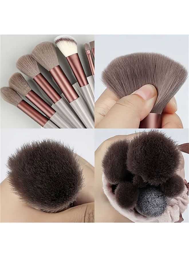 Apricot Makeup Brush Set Professional Foundation Eye Shadow Blending Brushes - Image 2