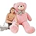 IKASA Giant Teddy Bear Plush Toy Stuffed Animals Pink 59 inches - Image 2