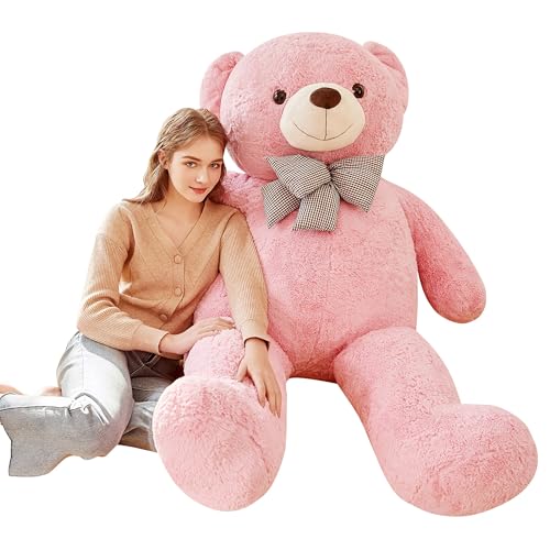 IKASA Giant Teddy Bear Plush Toy Stuffed Animals Pink 59 inches - Image 1