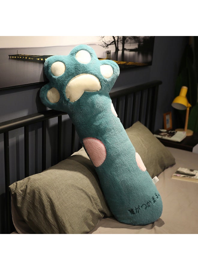 Cat Claw Pillow Long Sleeping Pillow Removable And Washable Girl Pregnant Woman Side Sleeping Cushion Girl Heart Sleeping Doll-Color:Green-Height:95cm