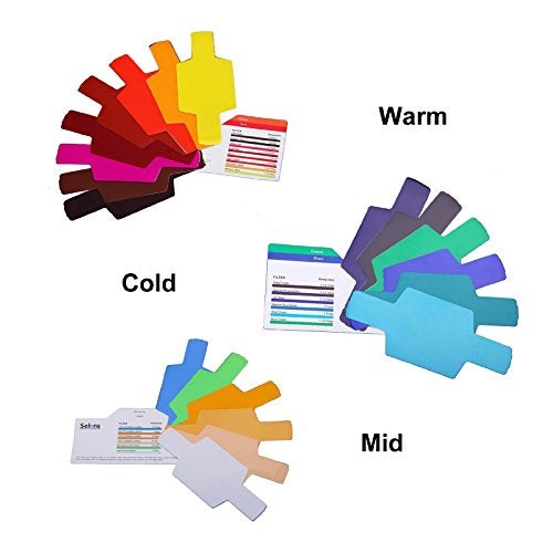 Selens Universal Lighting Filter Kit - 20pcs Color Correction Gels for Camera Flash & Studio Lighting - Image 3