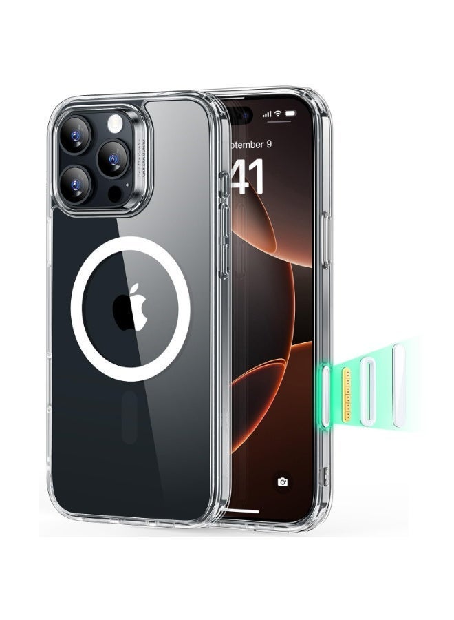 ANYOGRO Compatible with Apple iPhone 16 Pro Case, Magnetic MagSafe Support, Military-Grade Drop Protection,iPhone 16 Pro Cover with Independent Camera Button, Clear - Image 1