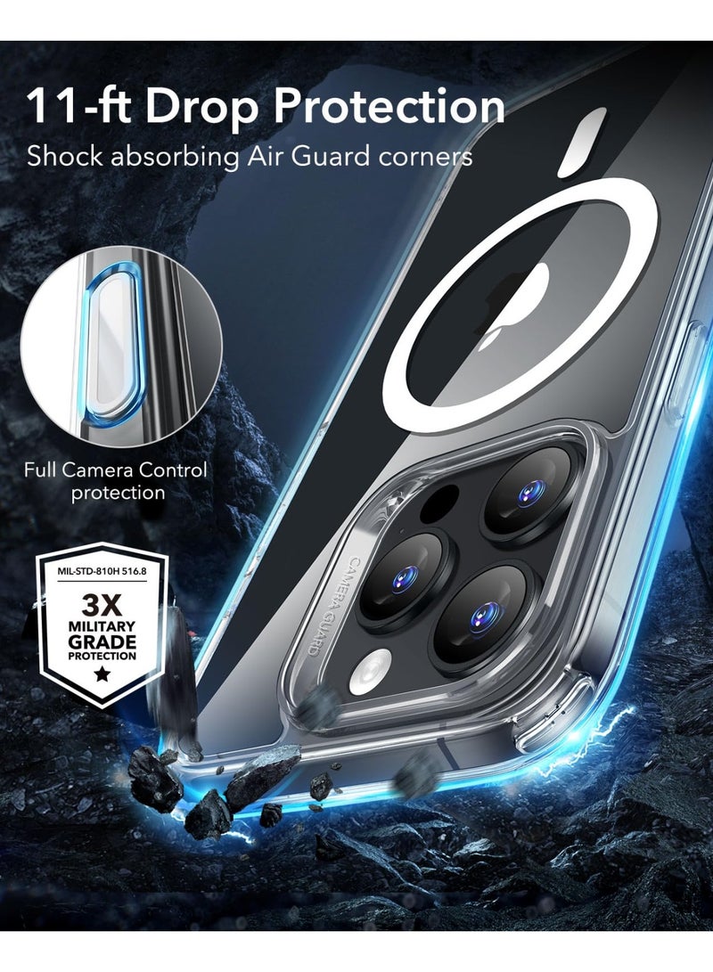 ANYOGRO Compatible with Apple iPhone 16 Pro Case, Magnetic MagSafe Support, Military-Grade Drop Protection,iPhone 16 Pro Cover with Independent Camera Button, Clear - Image 4