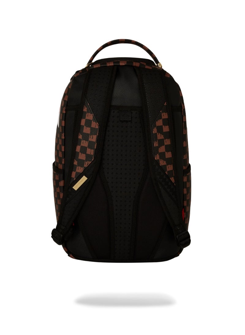 SPRAYGROUND CROWN DRIP CHECK x KA1 DLXSV BACKPACK BROWN  - Image 4