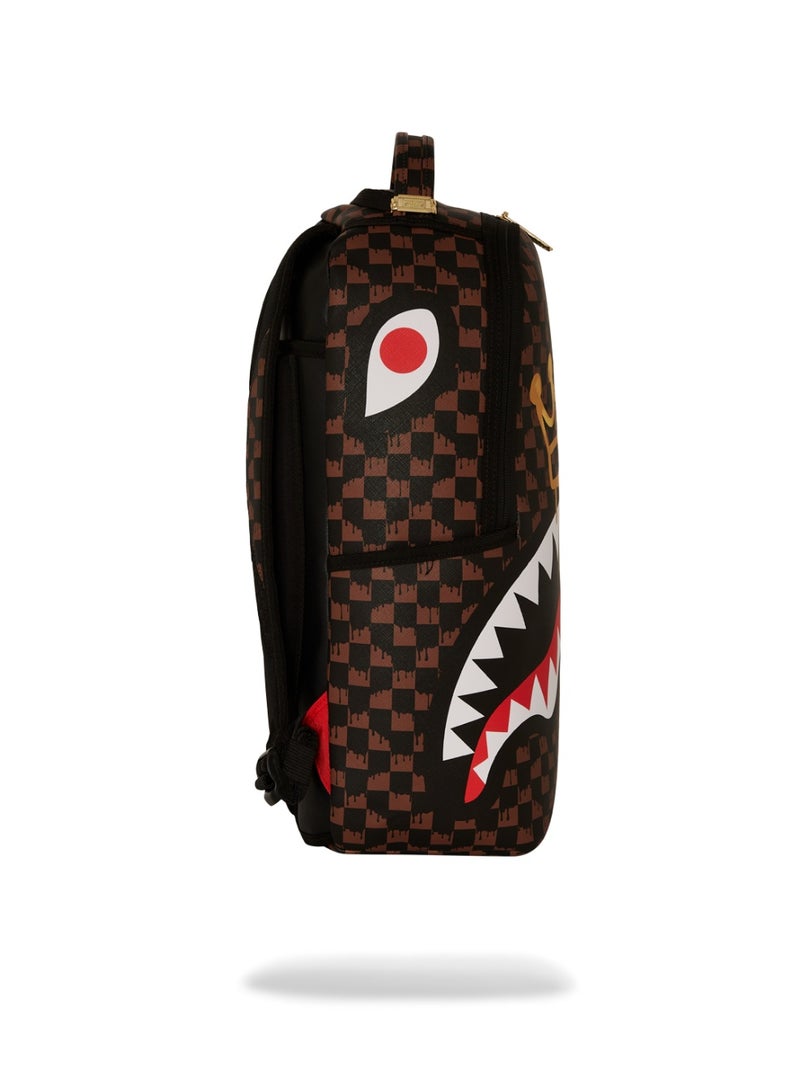 SPRAYGROUND CROWN DRIP CHECK x KA1 DLXSV BACKPACK BROWN  - Image 3
