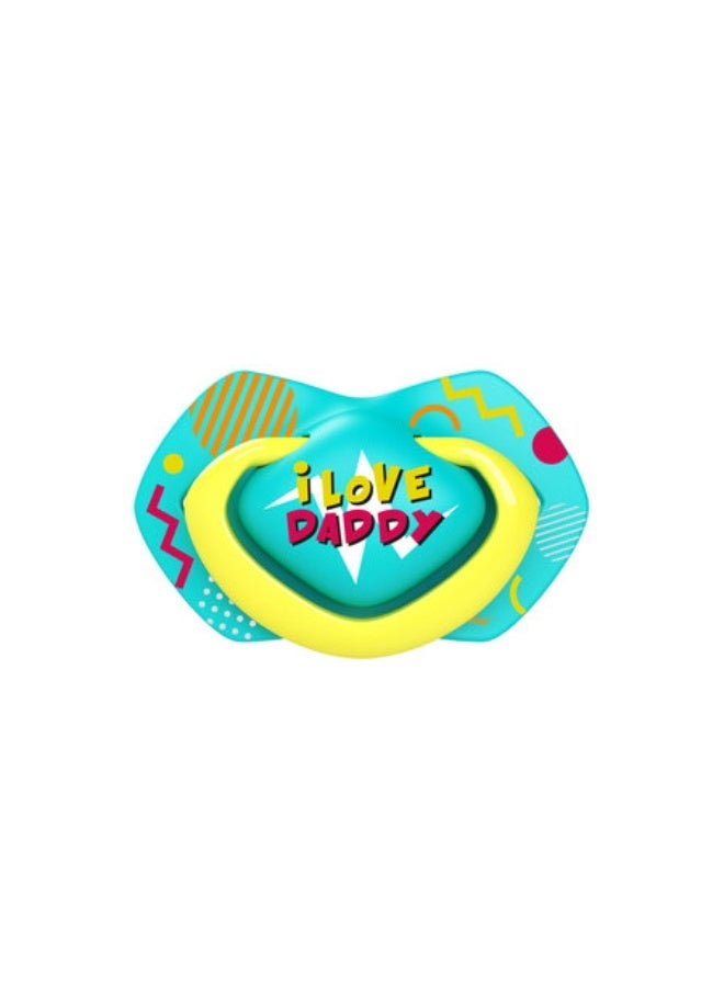 Canpol babies Silicone Soother Light touch 0-6m Symmetrical NEON LOVE 2 pcs - Image 3