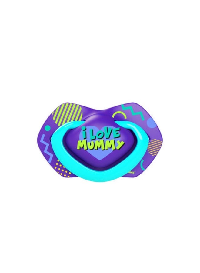 Canpol babies Silicone Soother Light touch 0-6m Symmetrical NEON LOVE 2 pcs - Image 2