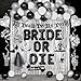 LANGASQUE Bride or Die Bachelorette Party Decorations 67pcs Till Death Do Us Party Banner Balloons Swirl Fringe Curtains Shoulder Strap Veil Til Death Do Us Party Bachelorette Party Supplies - Image 3