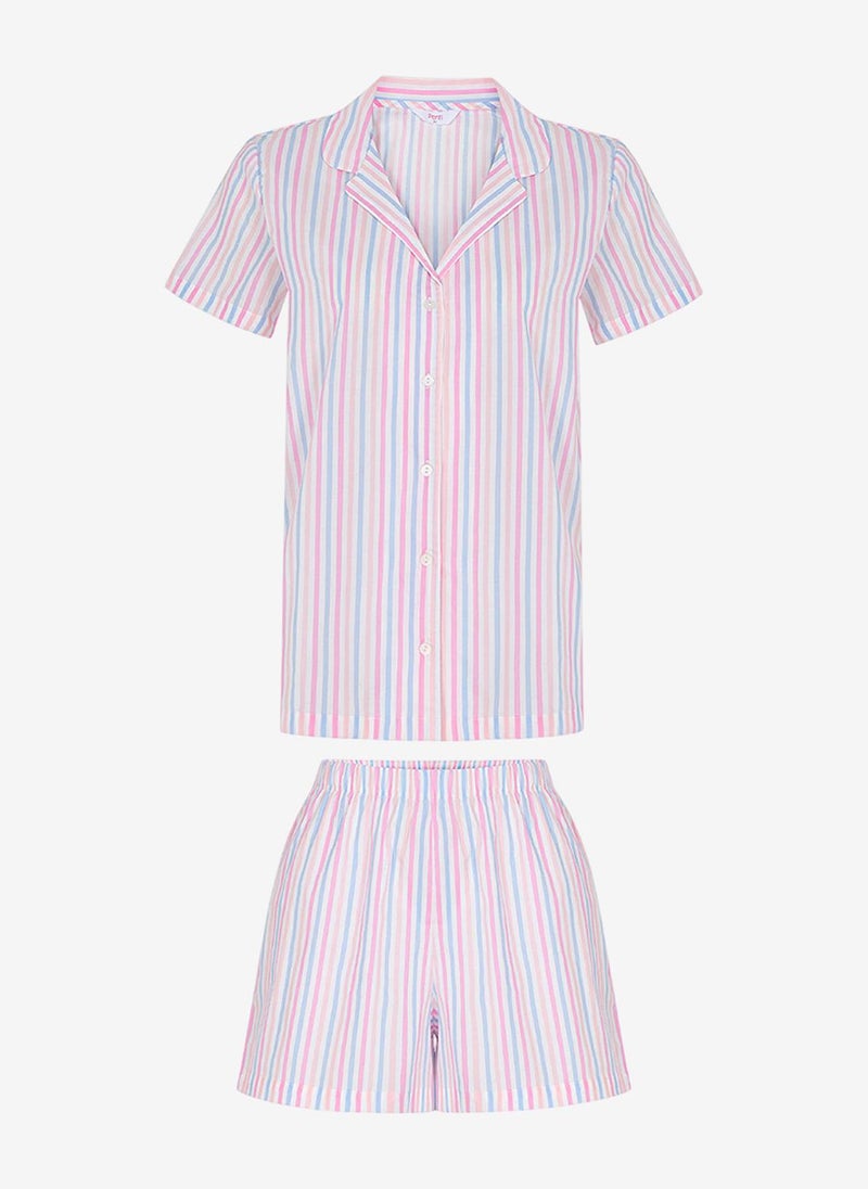 Penti Women's Mix Short Sleeve Cotton Pyjama Set with Shorts - Image 5