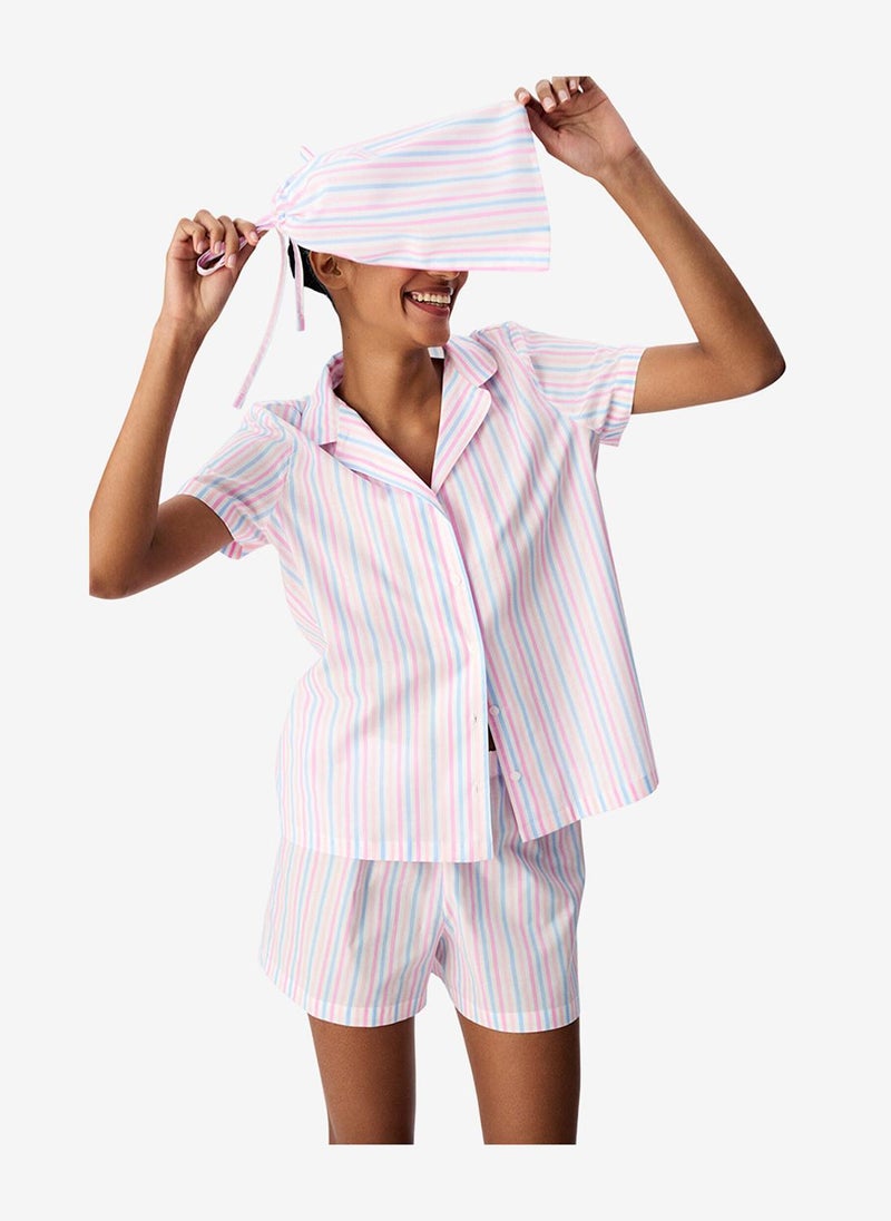 Penti Women's Mix Short Sleeve Cotton Pyjama Set with Shorts - Image 2