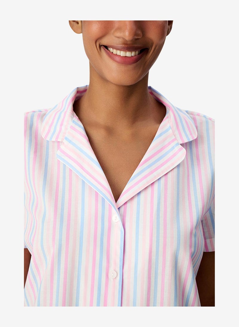 Penti Women's Mix Short Sleeve Cotton Pyjama Set with Shorts - Image 3