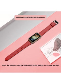 Suitable For HuaweiBracelet 9/8/7/6 Wristband Replacement Strap Watchband Sports Smart Watch Milanese Silicone N-Color:Bracelet 8/9/NFC Strap [red] Comes With Film