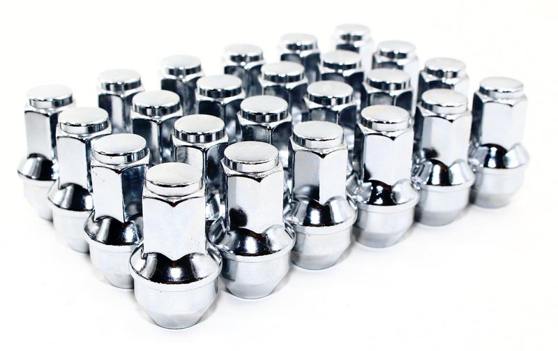Veritek Performance Set of 24 Veritek 14x20mm 1316 Hex 2 Inch Chrome OEM Factory Style Large Acorn Seat Lug Nuts for Ford F150 Expedition Lincoln Navigator Factory Wheels - Image 2