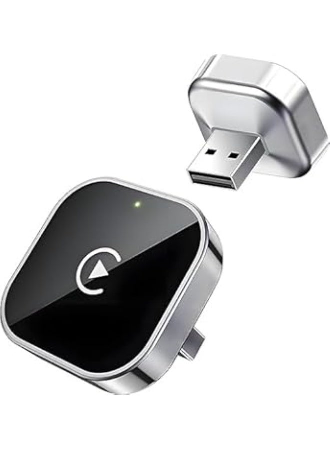 محول كاربلاي لاسلكي صغير - تصميم USB صغير مناسب للسيارات - التوصيل والتشغيل - سهل الاستخدام - اتصال سريع ومستقر - متوافق مع آيفون/اندرويد - Image 1