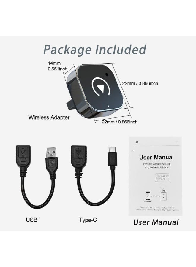 محول كاربلاي لاسلكي صغير - تصميم USB صغير مناسب للسيارات - التوصيل والتشغيل - سهل الاستخدام - اتصال سريع ومستقر - متوافق مع آيفون/اندرويد - Image 3