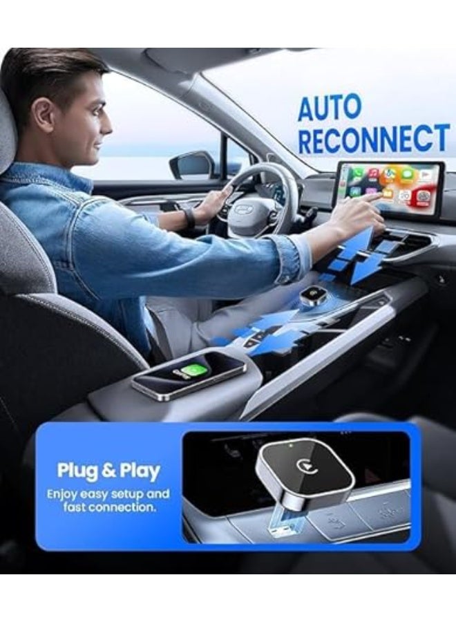 محول كاربلاي لاسلكي صغير - تصميم USB صغير مناسب للسيارات - التوصيل والتشغيل - سهل الاستخدام - اتصال سريع ومستقر - متوافق مع آيفون/اندرويد - Image 5