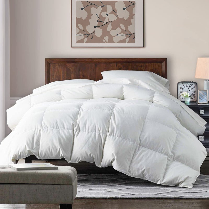 Rishu Linen Rishu Linen Reversible ComforterBlanket for Double Bed 500 GSM Ultra Soft Cozy All Weather Duvet Insert White Microfiber Single 60x90 