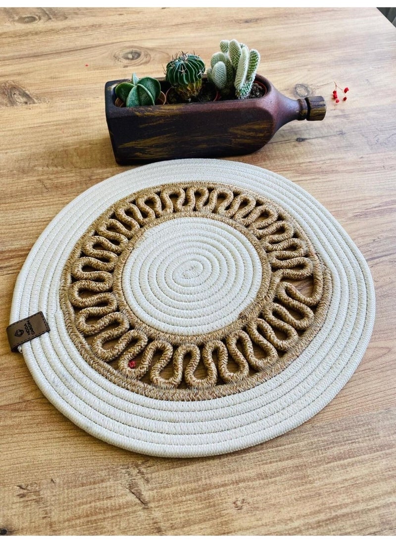 My Doğa Store Jute Wicker American Service Plate  - Image 1