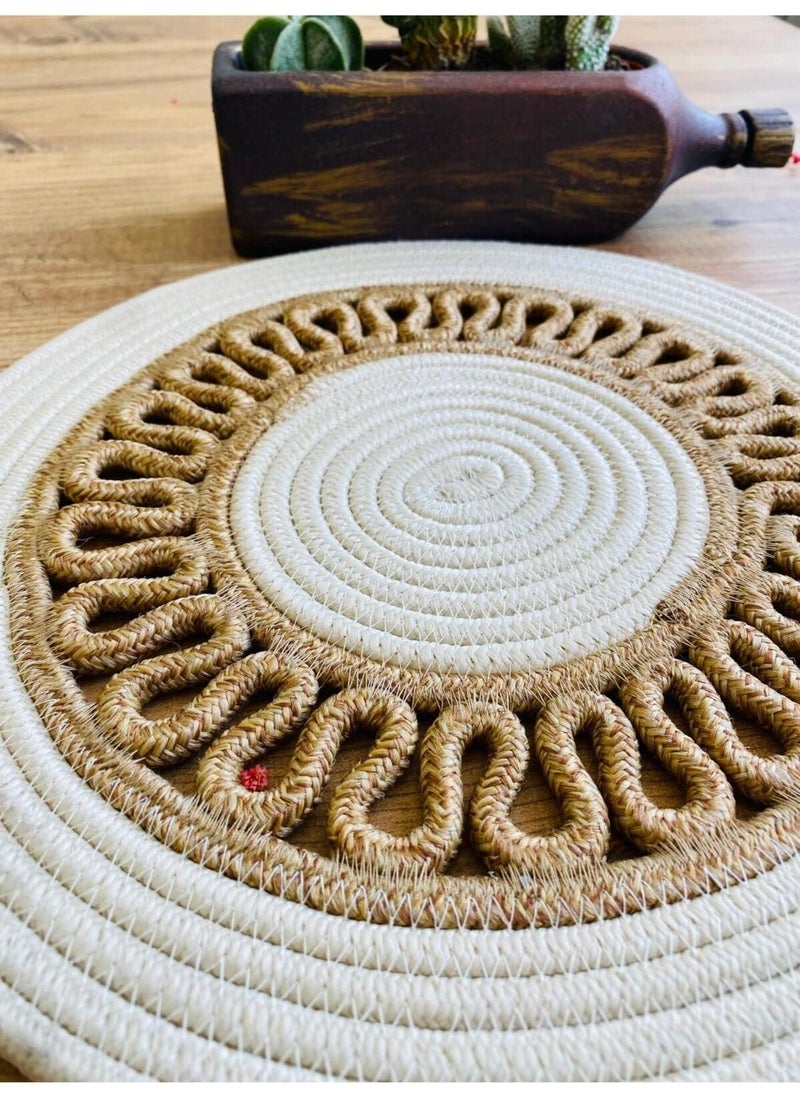 My Doğa Store Jute Wicker American Service Plate  - Image 3