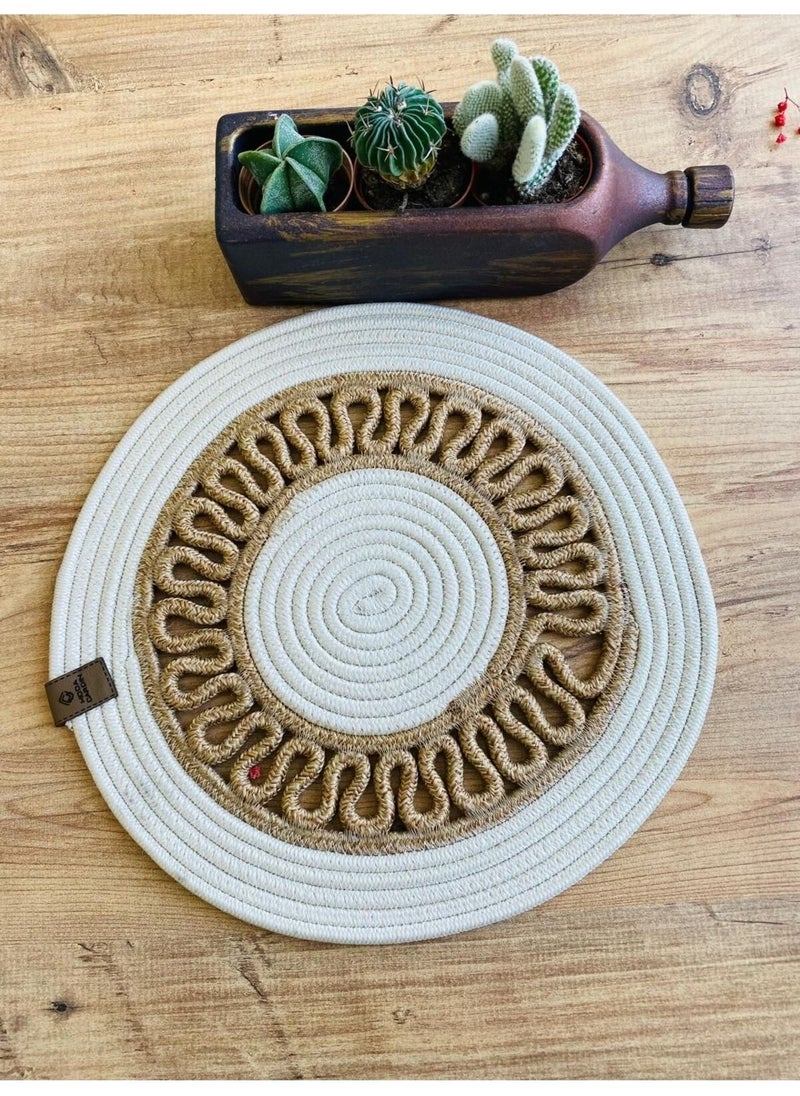 My Doğa Store Jute Wicker American Service Plate  - Image 2