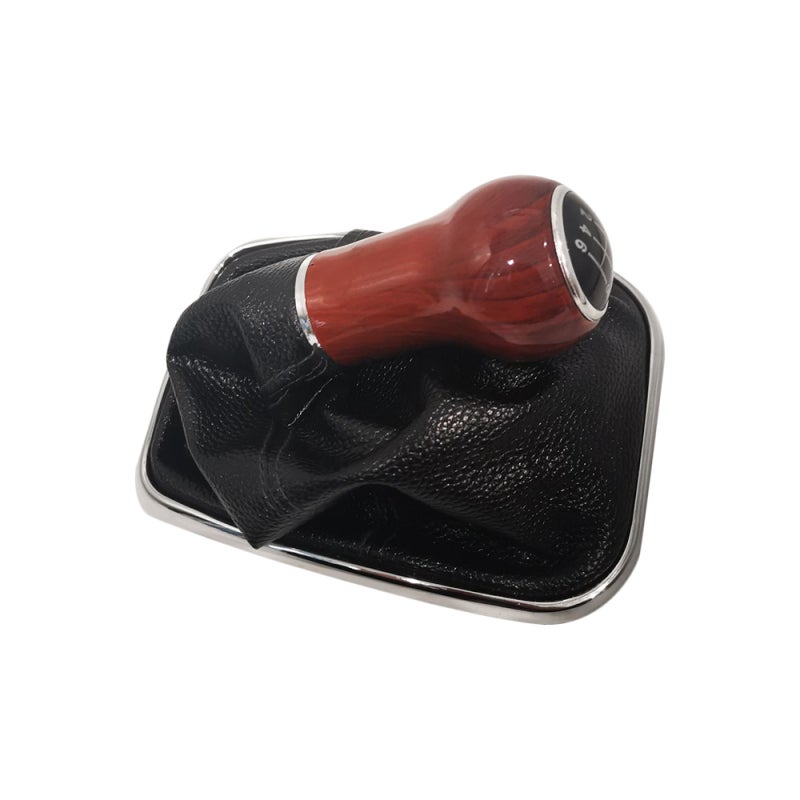 Gear Shift Knob: Brown 5 Size Premium PVC & ABS Material - Anti-Corrosion Durable Stylish Design for Automatic Car Upgrade - Image 4