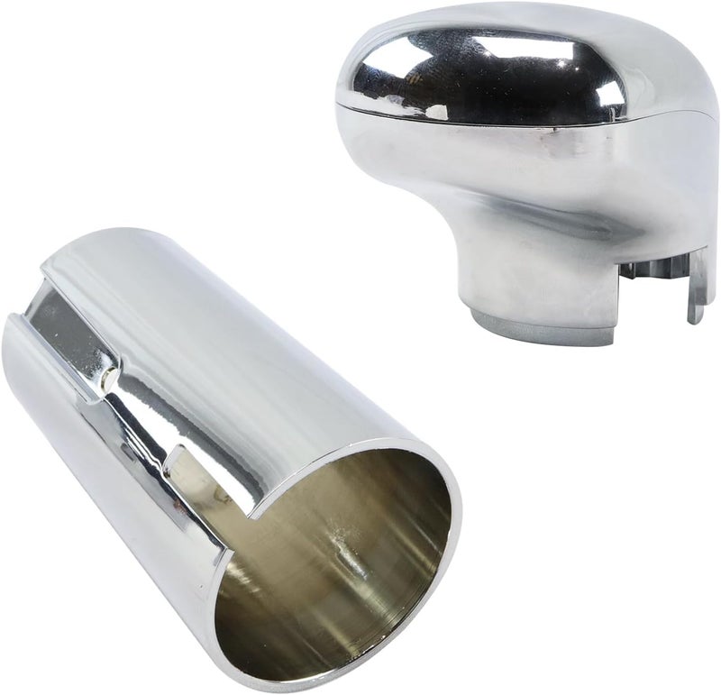 dreamdragon Silver Shift Cover & Knob Compatible with 13/18 Eaton Fuller Peterbilt Kenworth Freightliner - Image 2