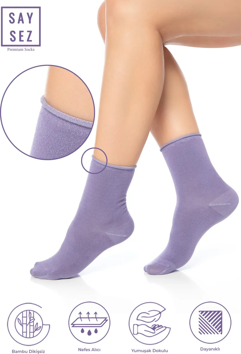 سايسيز Bamboo Women's Elastic Socket Seamless Premium Socks / No Marks / No Squeezing Socks