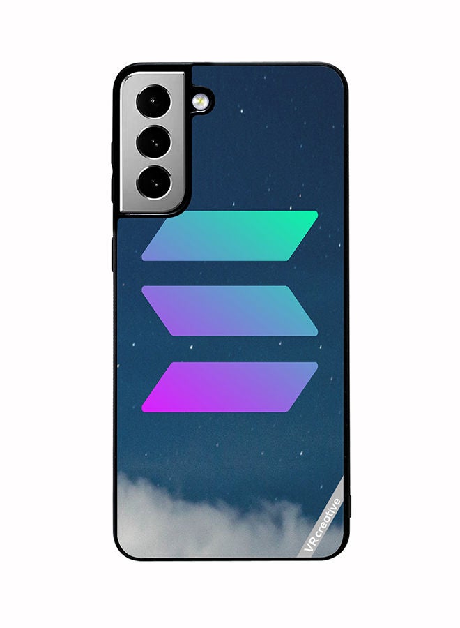 VR CREATIVE Protective Case Cover For Samsung Galaxy S21 FE 5G Solana Design Multicolour - Image 1