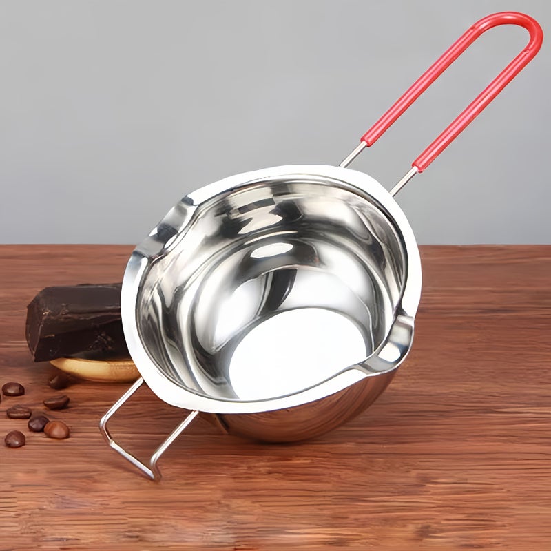 Stainless Steel Melting Bowl Chocolate Heating Pot Cheese Fondue Baking Dessert Tool Caramel Warmer Suitable For Kitchen Baking And Outdoor Camping - Image 5